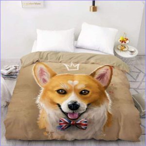 English shiba duvet cover