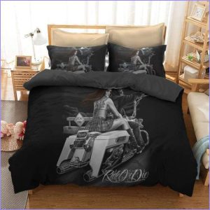 Skull biker duvet cover