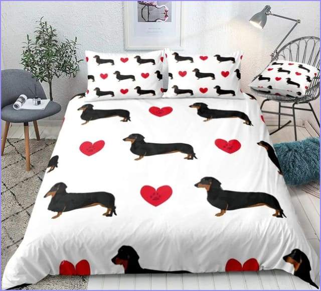 Duvet cover teckel lovers