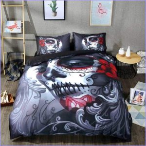 Duvet cover Death head woman Makeded