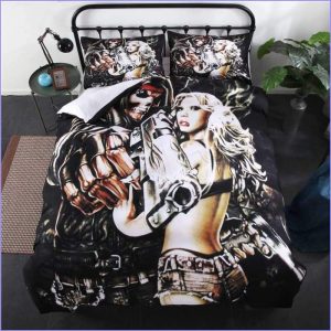 Gangsta Death Head Duvet Cover