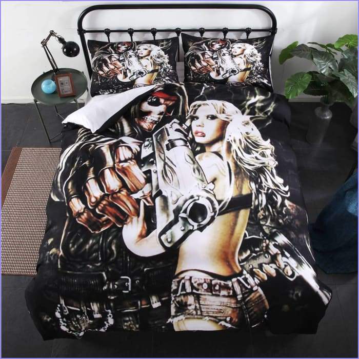 Gangsta Death Head Duvet Cover