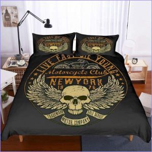 New York Angel Death Head Duvet Cover