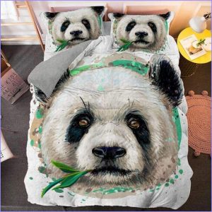 Panda Head Duvet Cover