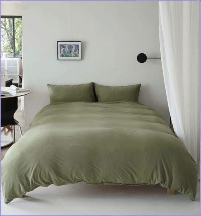 Duvet cover </br> olive green