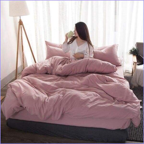 Old rose duvet cover
